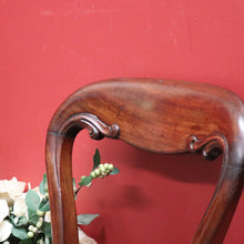 Load image into Gallery viewer, x SOLD Pair of Antique English Hall Chairs, Library or Bedroom Chairs, Mahogany Leather B11120
