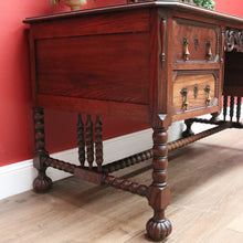 Load image into Gallery viewer, x SOLD Antique French Office Desk, Antique French Oak 4 Drawer Office Desk, Hall Table B10778
