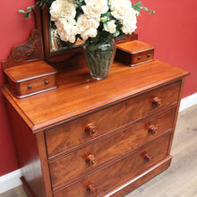 Load image into Gallery viewer, x SOLD Antique English Chest of Drawers, Antique Dressing Table Chest of Drawers Base B11018
