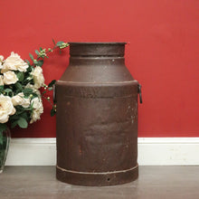 Load image into Gallery viewer, Vintage WAY Milk Can with Lid, Rustic Farmhouse Garden Milk Can, Umbrella Holder
