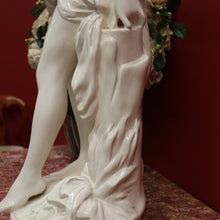 Load image into Gallery viewer, x SOLD Antique French Glazed Plaster Statue &#39;The Bather&#39; Falconet Style Maiden Statue B11172
