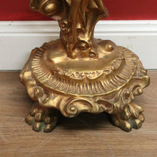 Load image into Gallery viewer, x SOLD Vintage Italian Gilt Hall Table with Marble Top, Gilt Figural Console Table B11055
