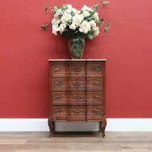 Load image into Gallery viewer, Vintage French Lingerie Chest, Tall Boy Chest, Bedside Cabinet, Chest of Drawers B10482
