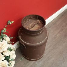 Load image into Gallery viewer, x SOLD Vintage WAY Milk Can with Lid, Rustic Farmhouse Garden Milk Can, Umbrella Holder. B10393
