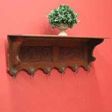 Load image into Gallery viewer, x SOLD Vintage French Coat Rack, Hat or Scarf Rack.  Six Brass Hook Umbrella Holder. B11218
