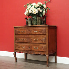 Load image into Gallery viewer, x SOLD Antique French Chest of Drawers, 3 Drawer Hall Table, Hall Cabinet Large Bedside B10296
