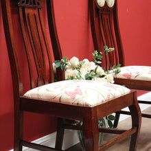 Load image into Gallery viewer, x SOLD A Pair of Vintage Maple Art Nouveau Bed Room Chairs Seat Hall Chairs. B10707
