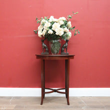 Load image into Gallery viewer, Antique English Mahogany Side Table, Wine Table Lamp Table with Cross Stretcher B11100
