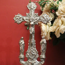 Load image into Gallery viewer, x SOLD Antique French Church, Free Standing Crucifix, Jesus on Cross Large Cross Christ B11029
