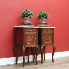 Load image into Gallery viewer, x SOLD Pair of French Antique Bedside Tables, Bedside Cabinets, Lamp Tables Side Tables B10565
