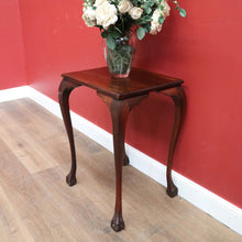 Load image into Gallery viewer, x SOLD Antique Australian Maple Lamp Table, Claw and Ball Foot Side, Hall or Wine Table. B11272
