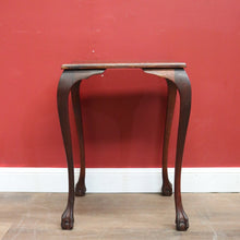 Load image into Gallery viewer, x SOLD Antique Australian Maple Lamp Table, Claw and Ball Foot Side, Hall or Wine Table. B11272
