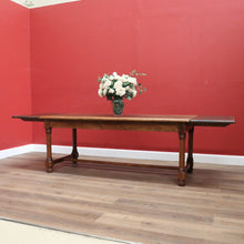 Load image into Gallery viewer, x SOLD Antique French Oak Refectory Table, Dining Kitchen Table with Two Leaves. B11269
