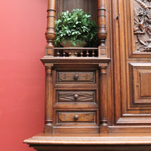 Load image into Gallery viewer, x SOLD Antique French Sideboard, Walnut Bookcase, China Cabinet, 2 Height Hall Cupboard B10860
