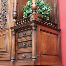 Load image into Gallery viewer, x SOLD Antique French Sideboard, Walnut Bookcase, China Cabinet, 2 Height Hall Cupboard B10860
